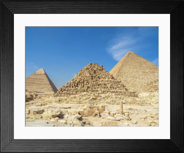 Framed Print : The Pyramids of Giza, UNESCO World Heritage Site, near Cairo, Egypt, North Africa, Africa Framed Print : The Pyramids of Giza, UNESCO World Heritage Site, near Cairo, Egypt, North Africa, Africa