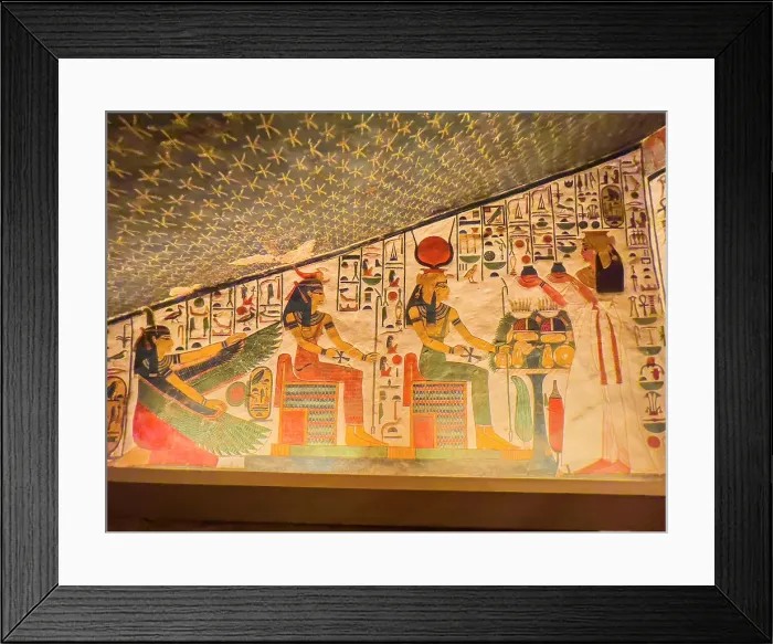 Framed Print : Reliefs and paintings in the tomb of Nefertari, the Great Wife of Pharaoh Ramesses II, Valley of the Queens, UNESCO World Heritage Site, Thebes, Egypt, North Africa, Africa Framed Print : Reliefs and paintings in the tomb of Nefertari, the Great Wife of Pharaoh Ramesses II, Valley of the Queens, UNESCO World Heritage Site, Thebes, Egypt, North Africa, Africa