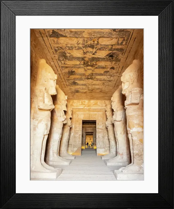 Framed Print : Interior view of the Great Temple of Abu Simbel with its successively smaller chambers leading to the sanctuary, UNESCO World Heritage Site, Abu Simbel, Egypt, North Africa, Africa Framed Print : Interior view of the Great Temple of Abu Simbel with its successively smaller chambers leading to the sanctuary, UNESCO World Heritage Site, Abu Simbel, Egypt, North Africa, Africa