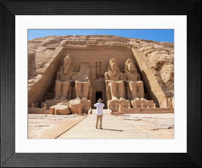 Framed Print : The Great Temple of Abu Simbel with its four iconic 20 meter tall seated colossal statues of Ramses II (Ramses The Great), UNESCO World Heritage Site, Abu Simbel, Egypt, North Africa, Africa Framed Print : The Great Temple of Abu Simbel with its four iconic 20 meter tall seated colossal statues of Ramses II (Ramses The Great), UNESCO World Heritage Site, Abu Simbel, Egypt, North Africa, Africa