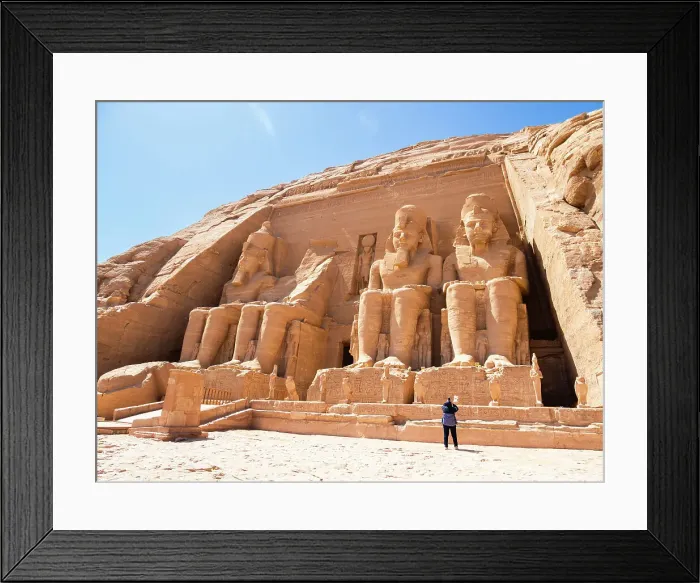 Framed Print : The Great Temple of Abu Simbel with its four iconic 20 meter tall seated colossal statues of Ramses II (Ramses The Great), UNESCO World Heritage Site, Abu Simbel, Egypt, North Africa, Africa Framed Print : The Great Temple of Abu Simbel with its four iconic 20 meter tall seated colossal statues of Ramses II (Ramses The Great), UNESCO World Heritage Site, Abu Simbel, Egypt, North Africa, Africa