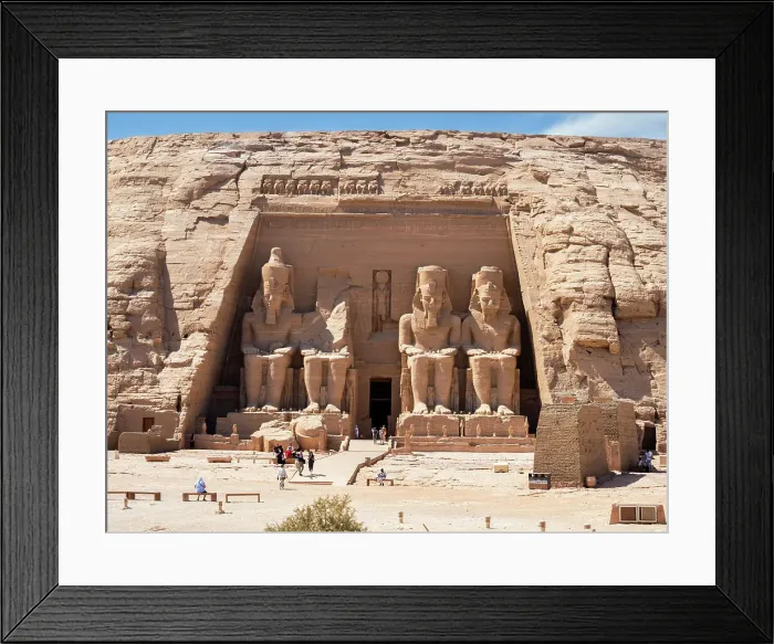 Framed Print : The Great Temple of Abu Simbel with its four iconic 20 meter tall seated colossal statues of Ramses II (Ramses The Great), UNESCO World Heritage Site, Abu Simbel, Egypt, North Africa, Africa Framed Print : The Great Temple of Abu Simbel with its four iconic 20 meter tall seated colossal statues of Ramses II (Ramses The Great), UNESCO World Heritage Site, Abu Simbel, Egypt, North Africa, Africa