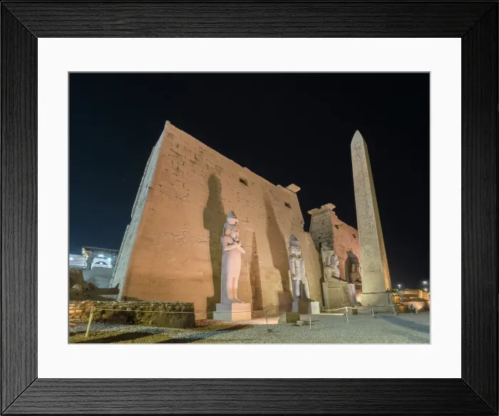 Framed Print : The Luxor Temple at night, a large Ancient Egyptian temple complex constructed approximately 1400 BCE, Luxor, UNESCO World Heritage Site, Luxor, Thebes, Egypt, North Africa, Africa Framed Print : The Luxor Temple at night, a large Ancient Egyptian temple complex constructed approximately 1400 BCE, Luxor, UNESCO World Heritage Site, Luxor, Thebes, Egypt, North Africa, Africa