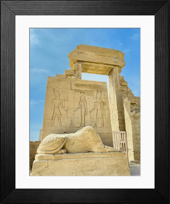 Framed Print : Gate of Domitian and Trajan, northern entrance of the Temple of Hathor, Dendera Temple complex, Dendera, Egypt, North Africa, Africa Framed Print : Gate of Domitian and Trajan, northern entrance of the Temple of Hathor, Dendera Temple complex, Dendera, Egypt, North Africa, Africa