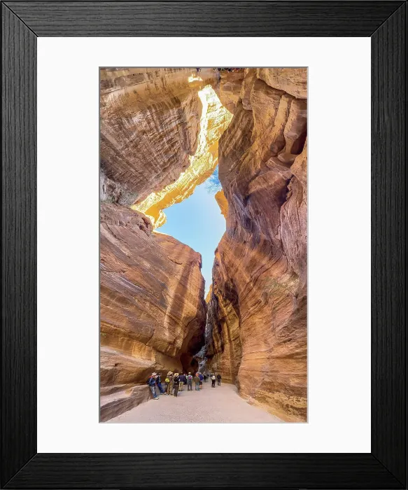 Framed Print : The Siq, entrance to Petra Archaeological Park, UNESCO World Heritage Site, one of the New Seven Wonders of the World, Petra, Jordan, Middle East Framed Print : The Siq, entrance to Petra Archaeological Park, UNESCO World Heritage Site, one of the New Seven Wonders of the World, Petra, Jordan, Middle East