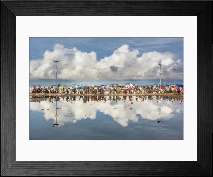 Framed Print : Vendors selling fresh fish at the fish market in Sorong, the largest city of the Indonesian province of Southwest Papua, Indonesia, Southeast Asia, Asia Framed Print : Vendors selling fresh fish at the fish market in Sorong, the largest city of the Indonesian province of Southwest Papua, Indonesia, Southeast Asia, Asia