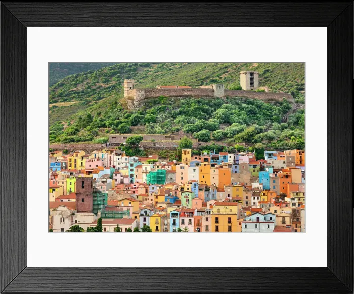 Framed Print : Bosa and Malaspina castle, Oristano district, Sardinia, Italy, Mediterranean, Europe Framed Print : Bosa and Malaspina castle, Oristano district, Sardinia, Italy, Mediterranean, Europe