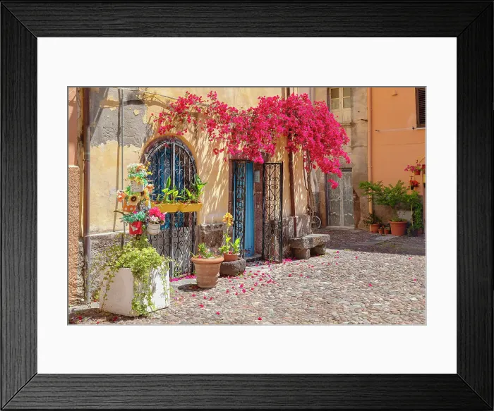 Framed Print : Old town of Bosa, Oristano district, Sardinia, Italy, Mediterranean, Europe Framed Print : Old town of Bosa, Oristano district, Sardinia, Italy, Mediterranean, Europe