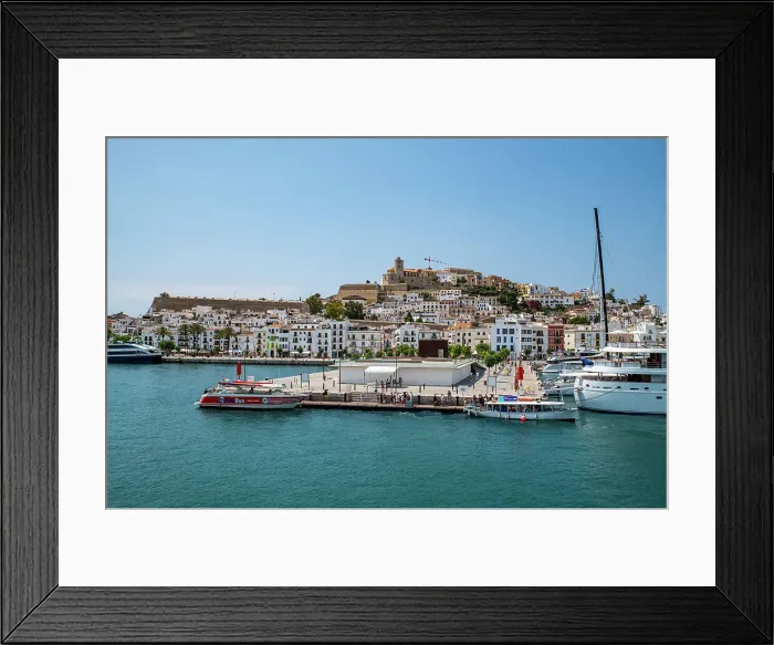Framed Print : The town of Ibiza, Ibiza, Balearic Islands, Spain, Mediterranean, Europe Framed Print : The town of Ibiza, Ibiza, Balearic Islands, Spain, Mediterranean, Europe