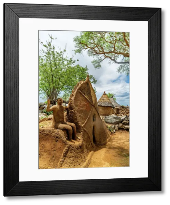 Framed Print : Animist shrine on the border of Nigeria, Northern Cameroon, Africa Framed Print : Animist shrine on the border of Nigeria, Northern Cameroon, Africa