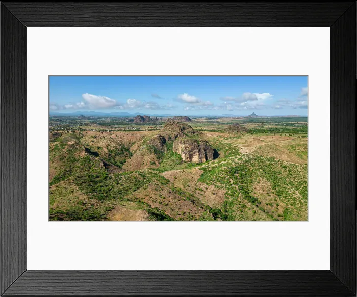 Framed Print : Aerial of Rhumsiki peak in the lunar landscape of Rhumsiki, Mandara mountains, Far North province, Cameroon, Africa Framed Print : Aerial of Rhumsiki peak in the lunar landscape of Rhumsiki, Mandara mountains, Far North province, Cameroon, Africa