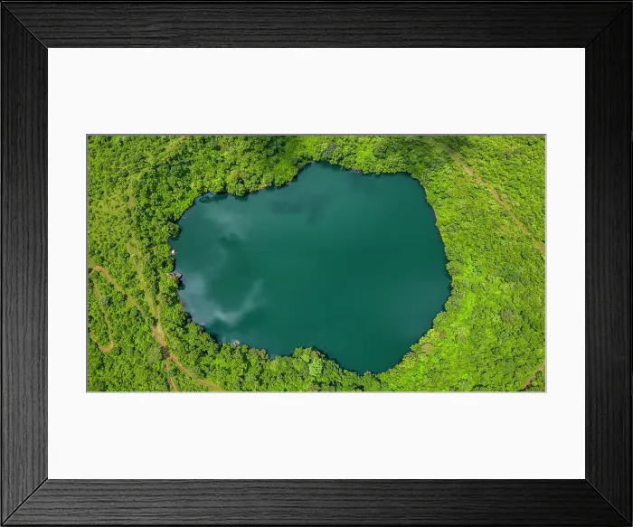 Framed Print : Aerial of Lake Tison, Ngaoundere, Adamawa region, Northern Cameroon, Africa Framed Print : Aerial of Lake Tison, Ngaoundere, Adamawa region, Northern Cameroon, Africa