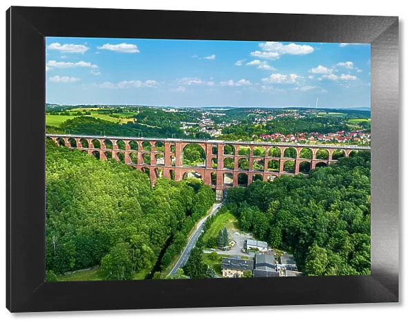 Goltzsch Viaduct, largest brick-built bridge in the world, Saxony, Germany, Europe