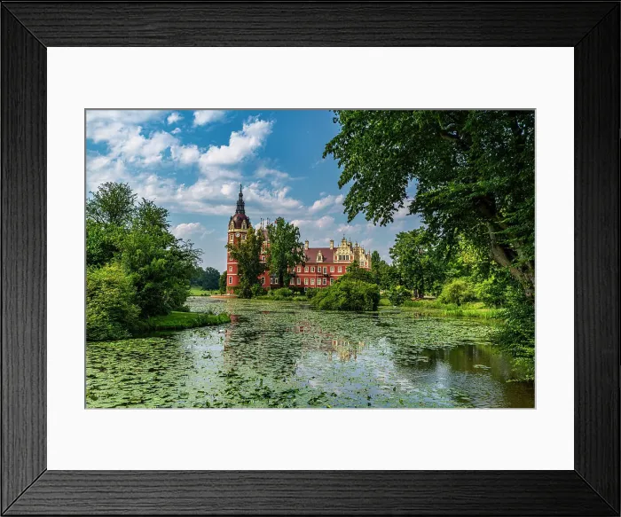 Framed Print : Muskau Castle, Muskau (Muskauer) Park, UNESCO World Heritage Site, Bad Muskau, Saxony, Germany, Europe Framed Print : Muskau Castle, Muskau (Muskauer) Park, UNESCO World Heritage Site, Bad Muskau, Saxony, Germany, Europe