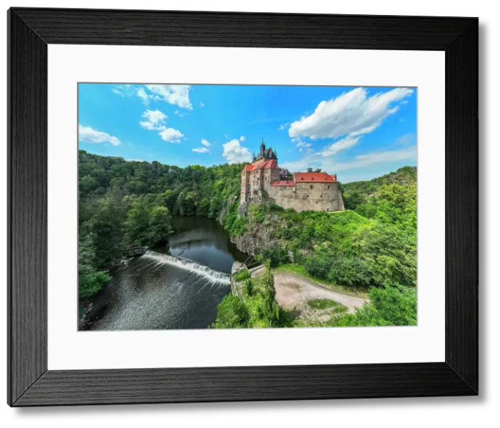 Framed Print : Aerial of Kriebstein Castle, on the Zschopau River, Kriebstein, Saxony, Germany, Europe Framed Print : Aerial of Kriebstein Castle, on the Zschopau River, Kriebstein, Saxony, Germany, Europe