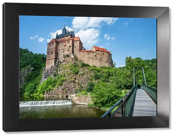 Kriebstein Castle, on the Zschopau River, Kriebstein, Saxony, Germany, Europe
