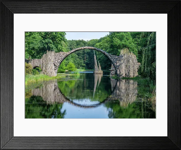 Framed Print : Rakotzbrucke (Devil´s Bridge), Kromlau Azalea and Rhododendron Park, Gablenz, Saxony, Germany, Europe Framed Print : Rakotzbrucke (Devil´s Bridge), Kromlau Azalea and Rhododendron Park, Gablenz, Saxony, Germany, Europe