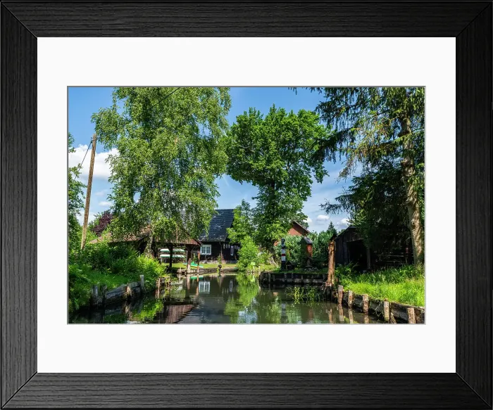 Framed Print : Village of Lehde in the UNESCO Biosphere Reserve, Spree Forest, Brandenburg, Germany, Europe Framed Print : Village of Lehde in the UNESCO Biosphere Reserve, Spree Forest, Brandenburg, Germany, Europe