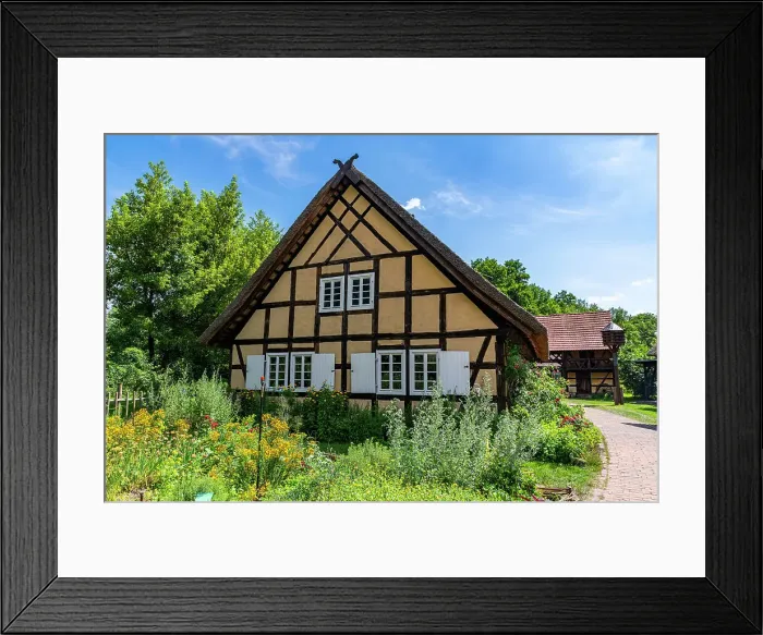 Framed Print : Open Air Museum in Lehde, UNESCO Biosphere Reserve, Spree Forest, Brandenburg, Germany, Europe Framed Print : Open Air Museum in Lehde, UNESCO Biosphere Reserve, Spree Forest, Brandenburg, Germany, Europe
