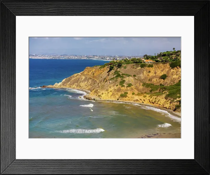 Framed Print : Palos Verdes cliffs and coastline, California, United States of America, North America Framed Print : Palos Verdes cliffs and coastline, California, United States of America, North America