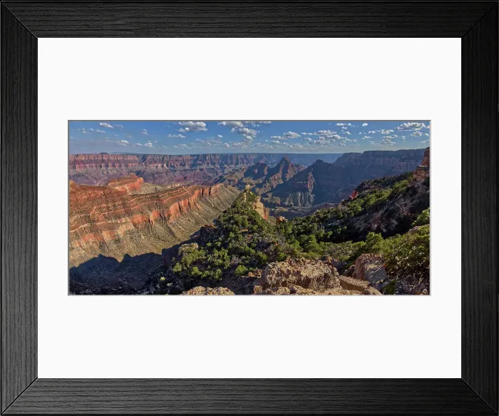 Framed Print : South Rim in the distance viewed from Cape Final on the North Rim with Freya's Castle just right of center, Grand Canyon National Park, UNESCO World Heritage Site, Arizona, United States of America, North America Framed Print : South Rim in the distance viewed from Cape Final on the North Rim with Freya's Castle just right of center, Grand Canyon National Park, UNESCO World Heritage Site, Arizona, United States of America, North America
