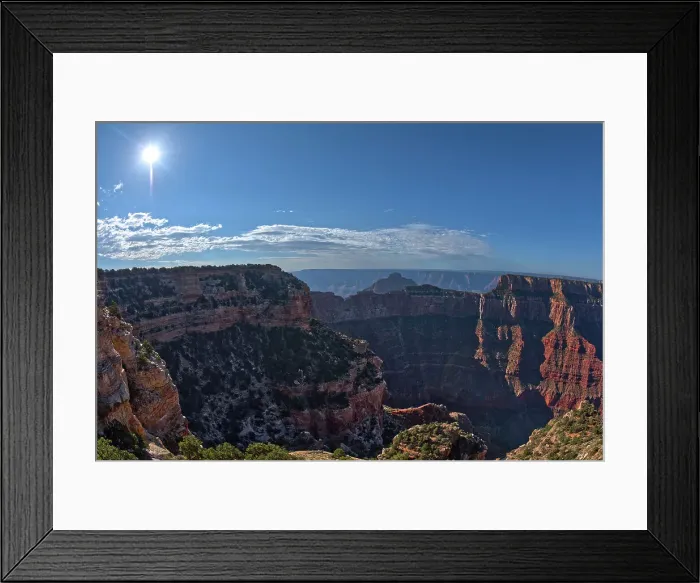 Framed Print : Grand Canyon viewed from the cliffs of Walhalla Glades on the North Rim, with Cape Royal on left, Vishnu Temple in the center, and Wotan's Throne on right, Grand Canyon National Park, UNESCO World Heritage Site, Arizona, United States of America Framed Print : Grand Canyon viewed from the cliffs of Walhalla Glades on the North Rim, with Cape Royal on left, Vishnu Temple in the center, and Wotan's Throne on right, Grand Canyon National Park, UNESCO World Heritage Site, Arizona, United States of America