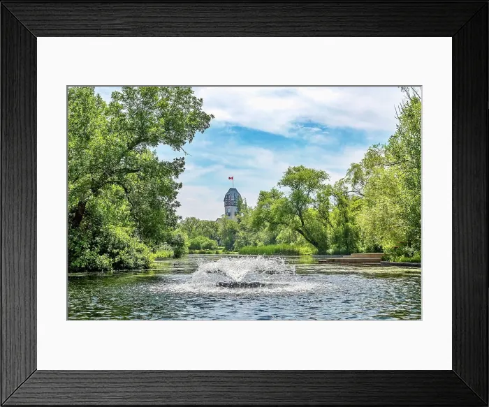 Framed Print : The Riley Family Duckpond with the 1930s Pavilion behind, Assiniboine Park, Winnipeg, Manitoba, Canada, North America Framed Print : The Riley Family Duckpond with the 1930s Pavilion behind, Assiniboine Park, Winnipeg, Manitoba, Canada, North America