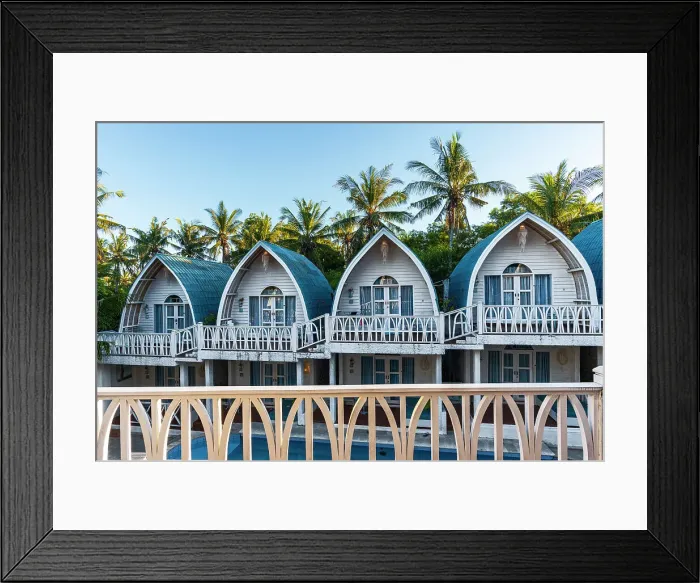 Framed Print : Traditional sea cottages on the Indonesian island of Gili Trawangan, Gili Islands, West Nusa Tenggara, Pacific Ocean, Indonesia, Southeast Asia Asia Framed Print : Traditional sea cottages on the Indonesian island of Gili Trawangan, Gili Islands, West Nusa Tenggara, Pacific Ocean, Indonesia, Southeast Asia Asia