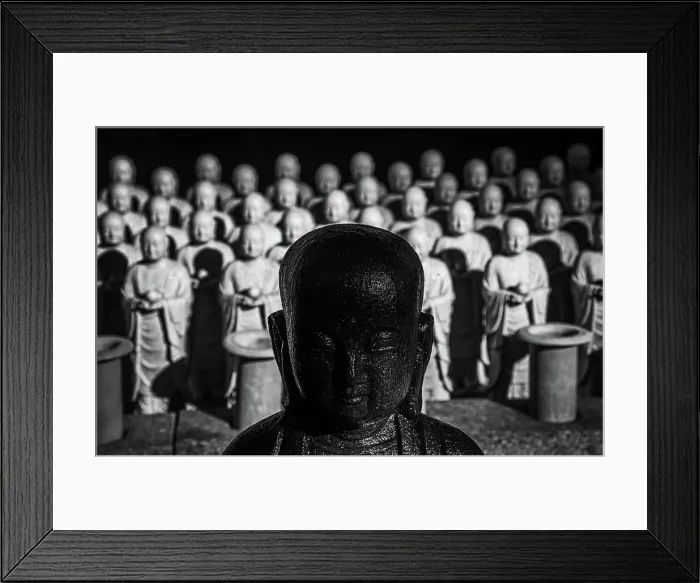 Framed Print : Hundreds of jizo statues lined up at the Hasedera Temple, Kamakura, Honshu, Japan, Asia Framed Print : Hundreds of jizo statues lined up at the Hasedera Temple, Kamakura, Honshu, Japan, Asia