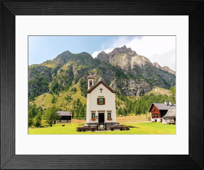 Framed Print : Chapel of Crampiolo, Piedmont, Northern Italy, Europe Framed Print : Chapel of Crampiolo, Piedmont, Northern Italy, Europe