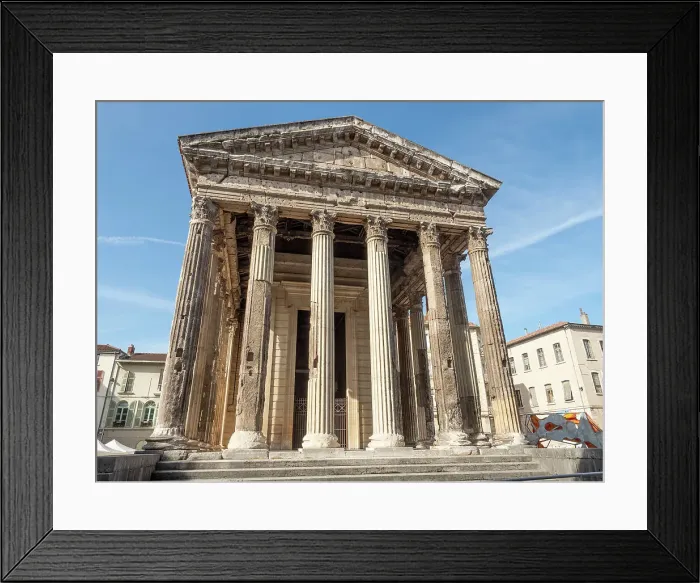 Framed Print : Roman Temple of Augustus and Livia, Vienne, Isere, Auvergne-Rhone-Alpes, France, Europe Framed Print : Roman Temple of Augustus and Livia, Vienne, Isere, Auvergne-Rhone-Alpes, France, Europe