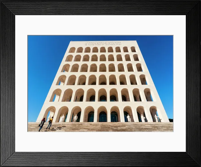 Framed Print : Palazzo della Civilta Italiana (Palazzo della Civilta del Lavoro) (Square Colosseum), EUR, Rome, Latium (Lazio), Italy, Europe Framed Print : Palazzo della Civilta Italiana (Palazzo della Civilta del Lavoro) (Square Colosseum), EUR, Rome, Latium (Lazio), Italy, Europe