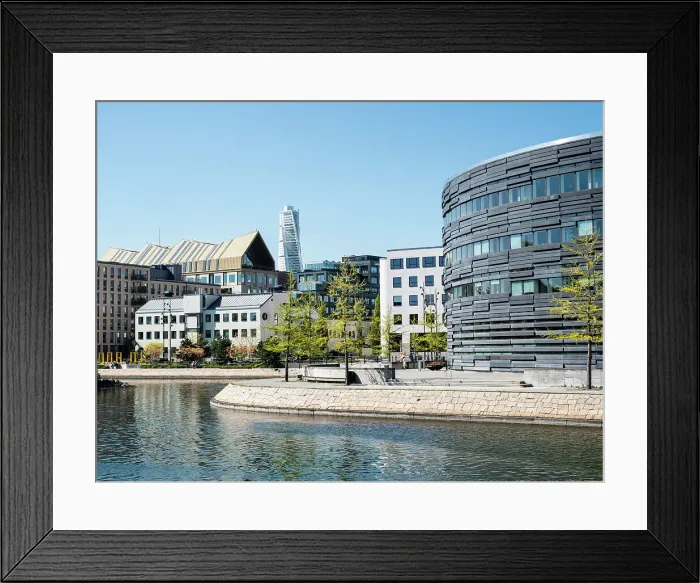 Framed Print : Law Courts with Turning Torso in the background, Malmo, Sweden, Scandinavia, Europe Framed Print : Law Courts with Turning Torso in the background, Malmo, Sweden, Scandinavia, Europe