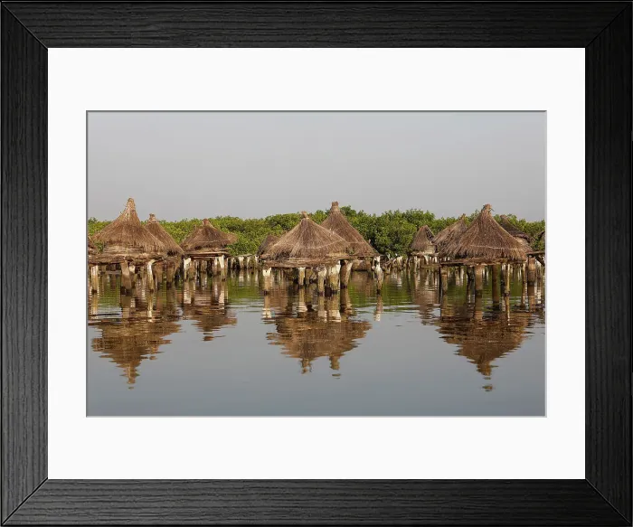 Framed Print : Ancient granaries on an island among mangrove trees, Joal-Fadiouth, Senegal, West Africa, Africa Framed Print : Ancient granaries on an island among mangrove trees, Joal-Fadiouth, Senegal, West Africa, Africa