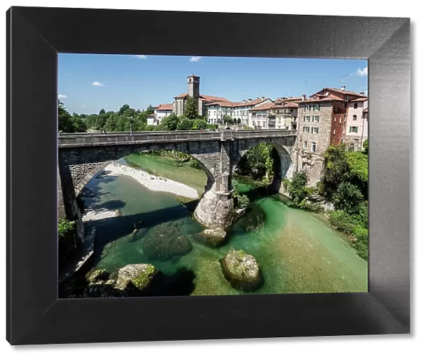 Devil's Bridge over the Natisone River, Cividale del Friuli, Udine, Friuli Venezia Giulia, Italy, Europe