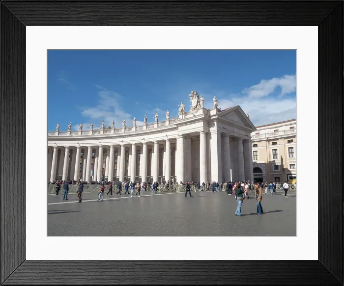 Framed Print : Bernini's Colonnade, St. Peter's Square, Vatican City, UNESCO World Heritage Site, Rome, Lazio, Italy, Europe Framed Print : Bernini's Colonnade, St. Peter's Square, Vatican City, UNESCO World Heritage Site, Rome, Lazio, Italy, Europe