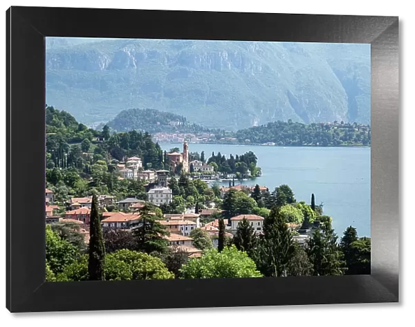 View of the town of Tremezzo, Lake Como, Italian Lakes, Lombardy, Italy, Europe