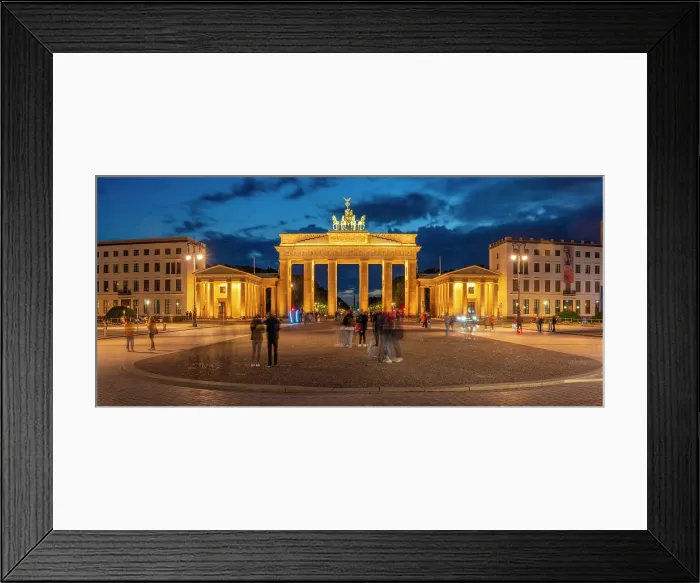 Framed Print : View of Brandenburg Gate at dusk (Brandenburger Tor), Mitte, Berlin, Germany, Europe