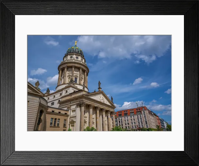 Framed Print : View of Franzosischer Dom, Gendarmenmarkt, Berlin, Germany, Europe Framed Print : View of Franzosischer Dom, Gendarmenmarkt, Berlin, Germany, Europe