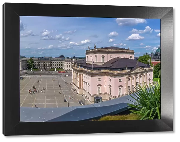 View of Bebelplatz from the Rooftop Terrace at Hotel de Rome, Berlin, Germany, Europe