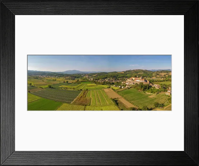 Framed Print : Elevated view of farmland, landscape and town, Monterchi, Province of Arezzo, Tuscany, Italy, Europe Framed Print : Elevated view of farmland, landscape and town, Monterchi, Province of Arezzo, Tuscany, Italy, Europe