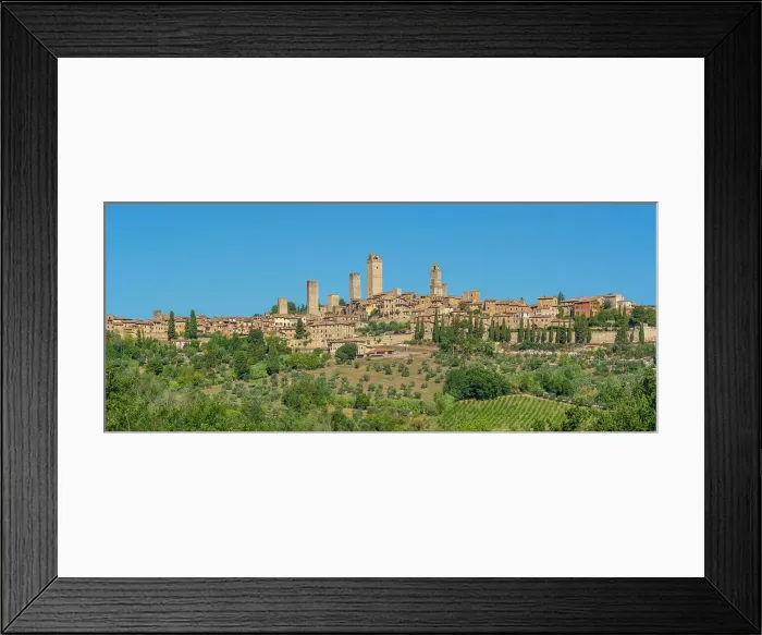 Framed Print : View of vineyards and San Gimignano, San Gimignano, Province of Siena, Tuscany, Italy, Europe Framed Print : View of vineyards and San Gimignano, San Gimignano, Province of Siena, Tuscany, Italy, Europe
