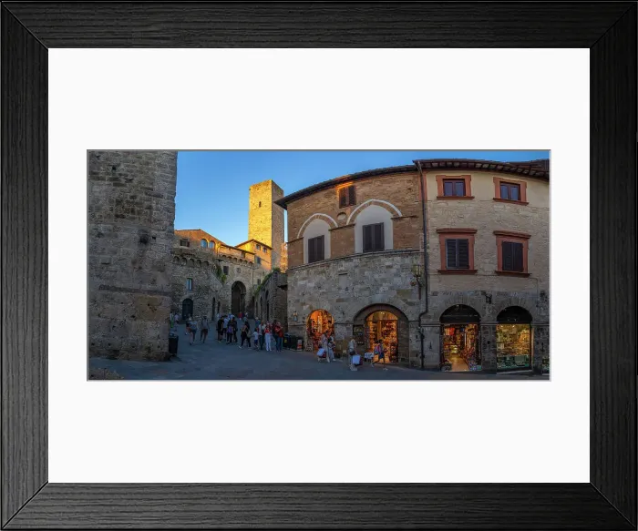 Framed Print : View of historic centre and towers in San Gimignano, San Gimignano, UNESCO World Heritage Site, Province of Siena, Tuscany, Italy, Europe Framed Print : View of historic centre and towers in San Gimignano, San Gimignano, UNESCO World Heritage Site, Province of Siena, Tuscany, Italy, Europe