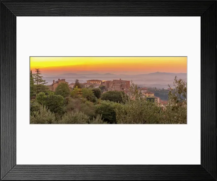 Framed Print : View of sunrise over Chianciano Terme, Province of Siena, Tuscany, Italy, Europe Framed Print : View of sunrise over Chianciano Terme, Province of Siena, Tuscany, Italy, Europe