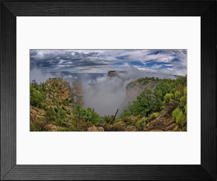 Framed Print : Grand Canyon view from Moran Point on a cloudy day with the clouds floating inside the canyon, Grand Canyon National Park, UNESCO World Heritage Site, Arizona, United States of America, North America Framed Print : Grand Canyon view from Moran Point on a cloudy day with the clouds floating inside the canyon, Grand Canyon National Park, UNESCO World Heritage Site, Arizona, United States of America, North America
