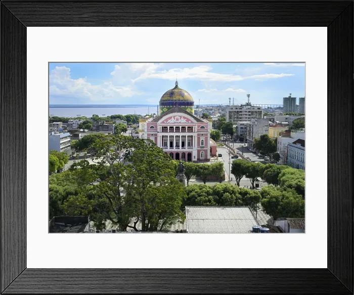 Framed Print : Belle Epoque Amazon Theatre, Manaus, Amazonia State, Brazil, South America