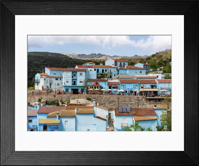 Framed Print : Blue painted Smurf house village of Juzcar, Pueblos Blancos region, Andalusia, Spain, Europe Framed Print : Blue painted Smurf house village of Juzcar, Pueblos Blancos region, Andalusia, Spain, Europe