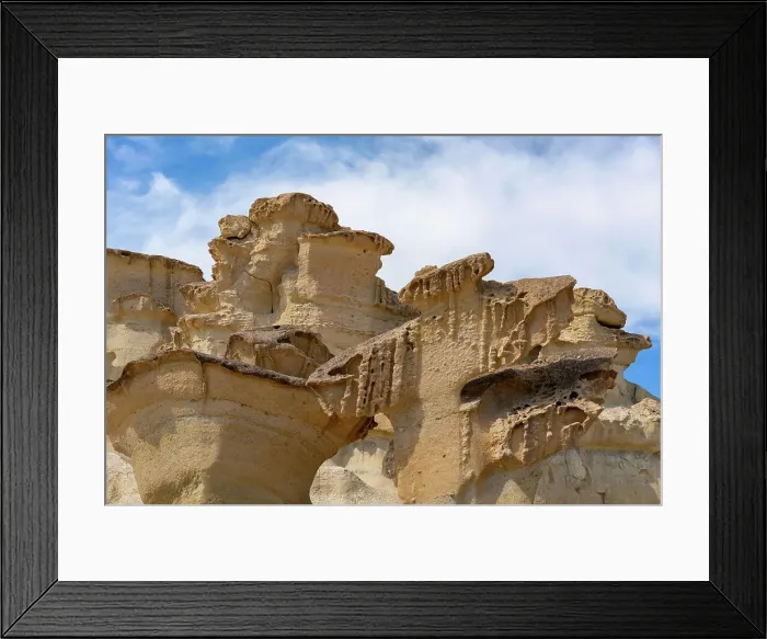 Framed Print : Bolnuevo Enchanted City eroded sandstone formations, Murcia, Spain, Europe Framed Print : Bolnuevo Enchanted City eroded sandstone formations, Murcia, Spain, Europe