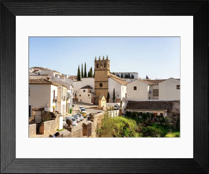 Framed Print : View of white village, Ronda, Pueblos Blancos, Andalusia, Spain, Europe Framed Print : View of white village, Ronda, Pueblos Blancos, Andalusia, Spain, Europe