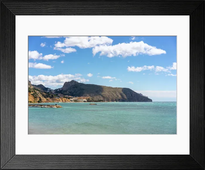 Framed Print : Coast of Altea on a sunny day, Murcia, Spain, Europe Framed Print : Coast of Altea on a sunny day, Murcia, Spain, Europe
